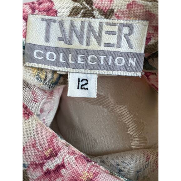 Tanner Collection Vintage Romantic Floral Print Blouse Size 12 - Picture 6 of 9